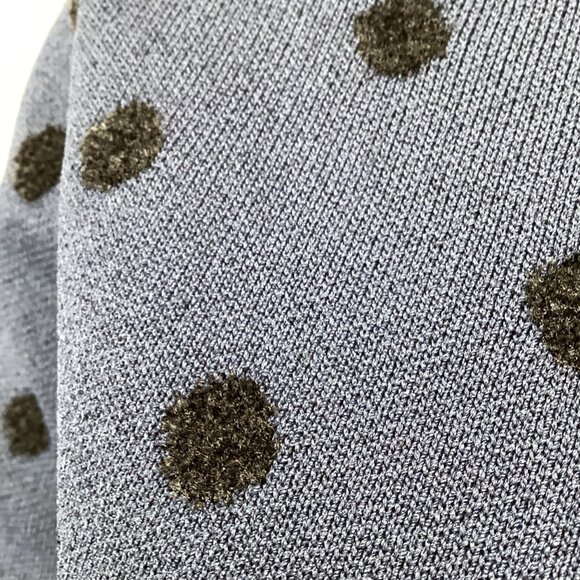 Thakoon Collective Womens Pullover Top Size XS Xsmall Navy Blue Polka Dot Crewne - Picture 6 of 9